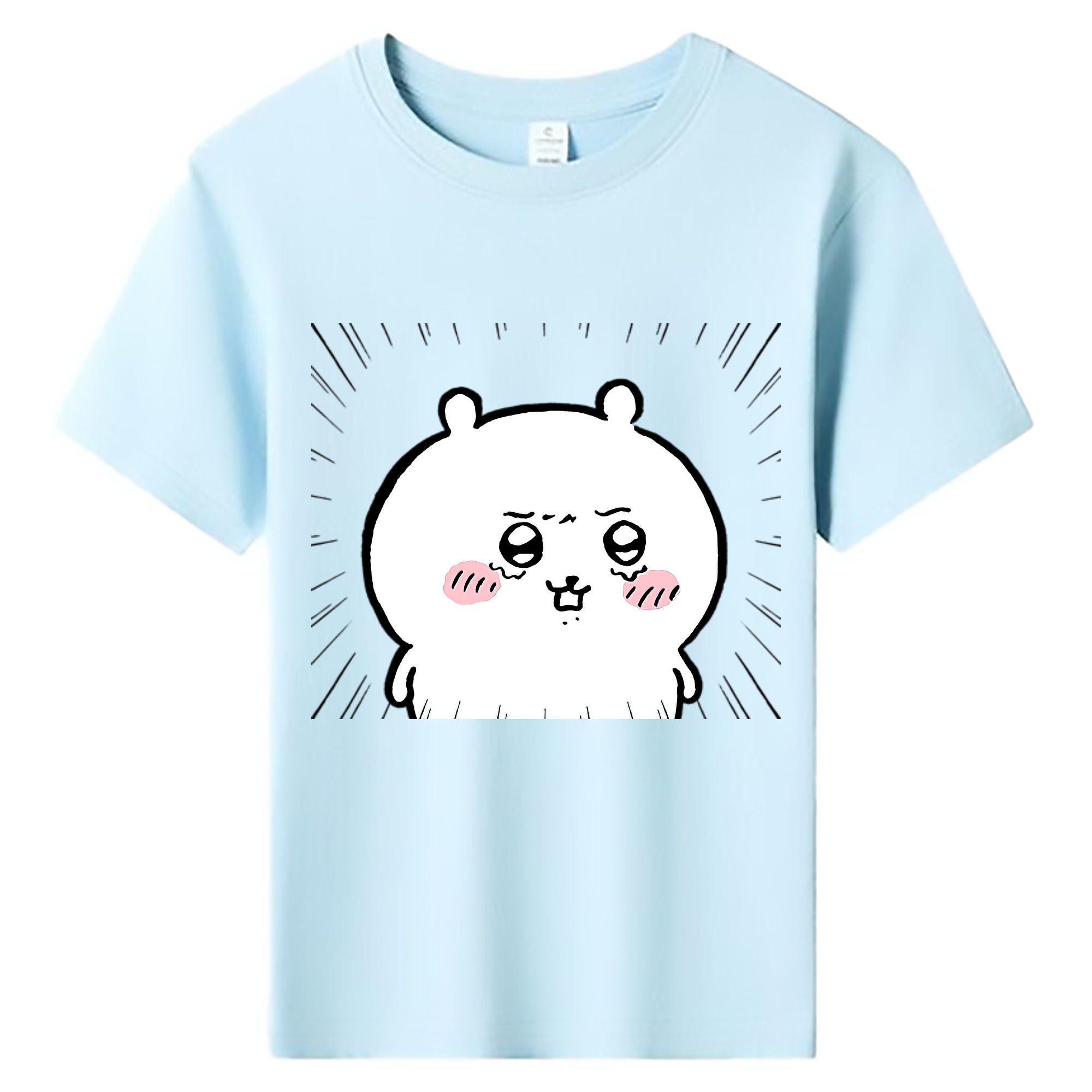 （画像用） ちいかわ ちいかわ Chii-kawa chiikawa 綿100％キッズTシャツ（フロントプリント）